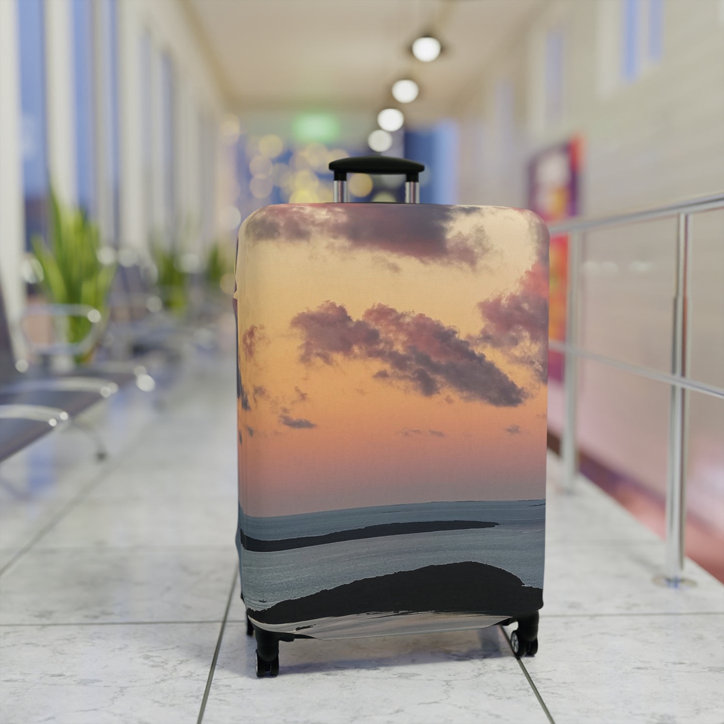 Luggage Cover - "Sunset Drift"