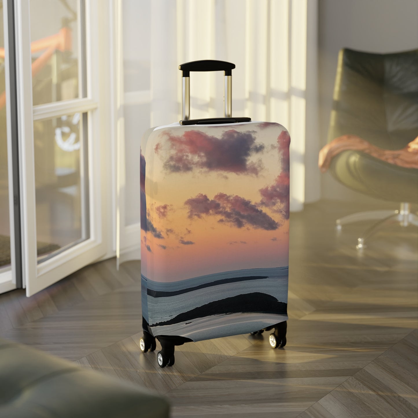 Luggage Cover - "Sunset Drift"